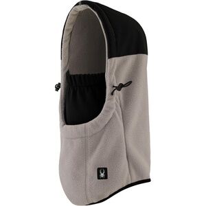 Spyder Helmut Polar fleece Balaclava Black gray Ski Mask Hood Snow Winter skiing